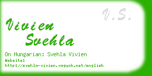 vivien svehla business card